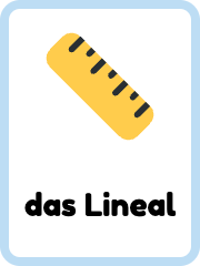 German School Things flashcards example flashcard