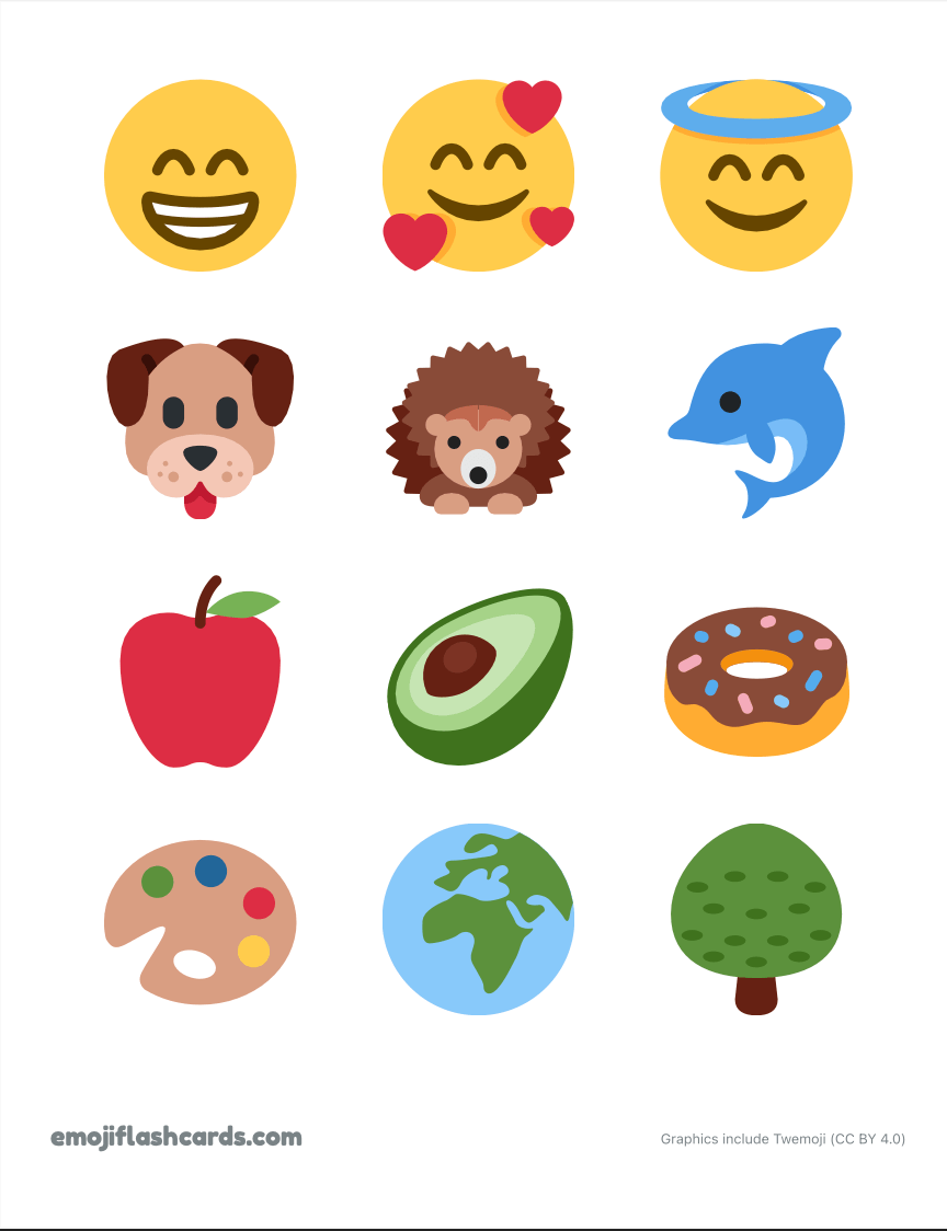 Printable emoji example print